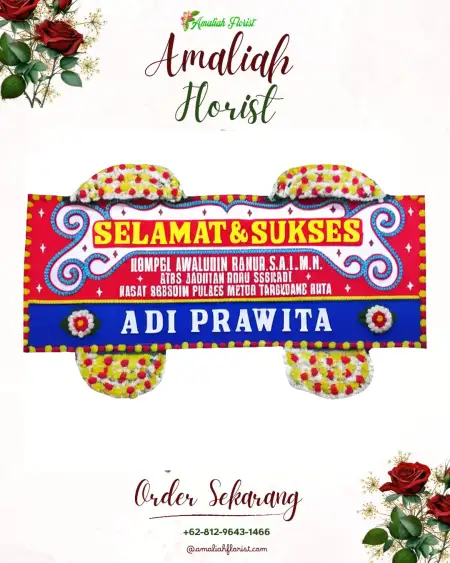 Papan Bunga Ucapan Selamat Sumber Marga Telang